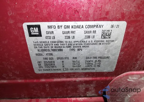 2022 Buick Encore Gx Fwd Select from USA, damaged, VIN KL4MMDSL7NB023088